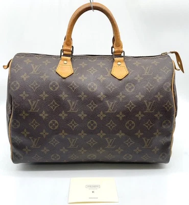 Auténtico bolso de mano Louis Vuitton Speedy35 M41524 con monograma NS111410 Foto 1 de 4