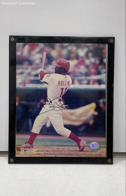 Signed MLB Jimmy Rollins Photograph-Unauthenticated - Image 1 of 4