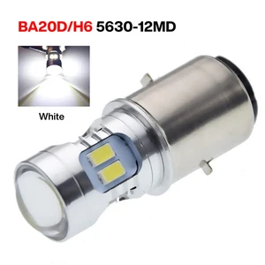 1PCS BA20D LED High Power Motorcycle Hi/Lo Beam Bulb H6 Headlight Light 6V 12V - Picture 1 of 8