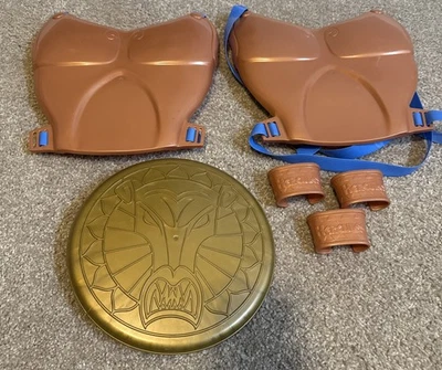 Disney Hercules Gold Bracers Cuffs Chest Pc Child Sz Movie Toy Accessories Lot 6 - Image 1 of 4
