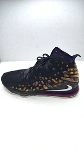Nike Lebron 17 Lakers Men's Basketball Shoes BQ3177-004 Size 10.5 Black - Picture 1 of 17