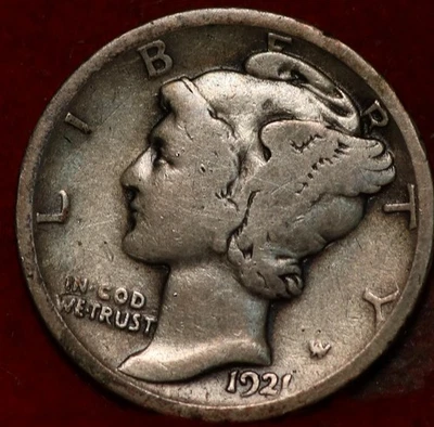 1921 Philadelphia Mint Silver Mercury Dime - Image 1 of 2