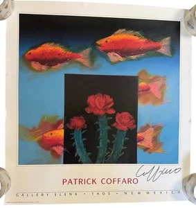 Patrick Coffaro ‘Swimming With The Roses’ TAOS Signed Gallery Print 25” X 26.5” - Picture 1 of 5