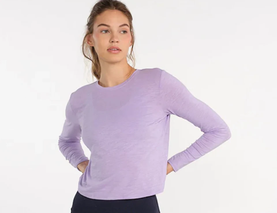 Tasc Mujer Púrpura Corto Manga Larga Ligero Upf 50+ Protección Solar Talla Grande Foto 1 de 4