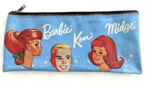 Vintage Barbie 1964 Child's Pencil Case in HTF Blue - Picture 1 of 3