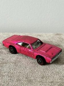 Hot Wheels Redline 1968 Custom Dodge Charger Mattel Die Cast Metal Hot Pink - Picture 1 of 8