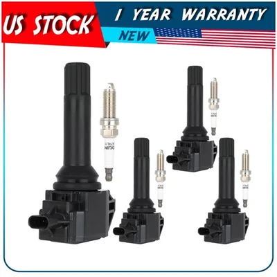 4 For 2.0L H4 2013 2014 Subaru BRZ Scion FR-S Ignition Coil 4 Spark Plugs - Image 1 of 4