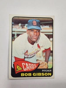 1965 Topps #320 Bob Gibson Baseball Card - Picture 1 of 11