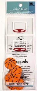Basketball Hoops Backboards Balls Sports Jolee's 3D Stickers - Picture 1 of 2