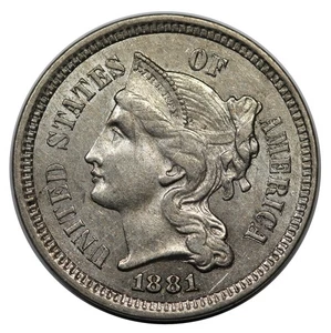 1881 3 Cent Nickel - Picture 1 of 2