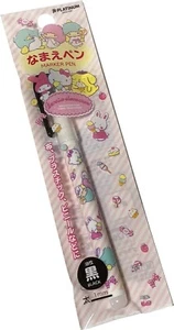 Platinum Sanrio Characters Black 1mm Marker Pen with Clip Stationery Japan - Picture 1 of 3