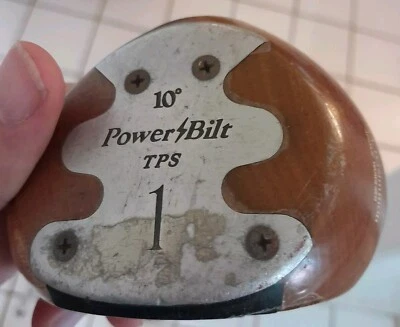 Vintage Wood H&B PowerBilt RH Citation Genuine Persimmon? - Image 1 of 4