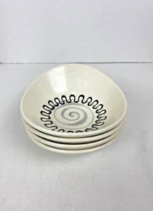 Metlox Poppytrail Aztec 6¾" Soup Cereal Bowls • Set of 4 NOS MCM California - Picture 1 of 5