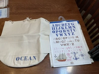 RARO BOLSO MARINO DMC PATRÓN PUNTO DE CRUZ OCÉANO  Foto 1 de 4