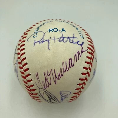 Ted Williams & Joe Dimaggio Hall Of Fame Multi Signed Baseball JSA COA - Image 1 of 4