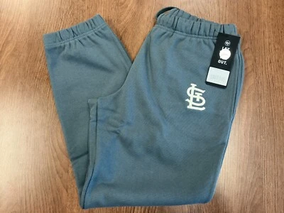 ST LOUIS CARDINALS 47 MICRO EMB FOUNDATION JOGGER M SWEATPANTS NEW NWT MLB $85 - Image 1 of 4