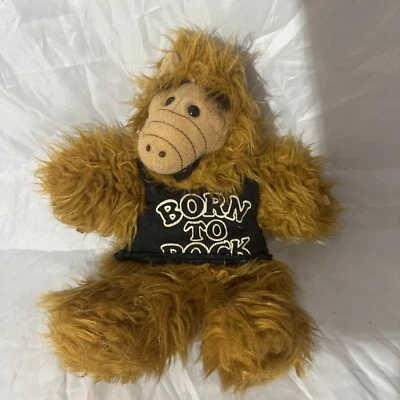Marioneta de mano Alf vintage 11” “Born to Rock” 1988 Burger King juguete sin bandana Foto 1 de 4