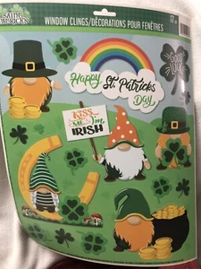 Ventana Feliz Día de San Patricio pega GNOMOS - Imagen 1 de 3