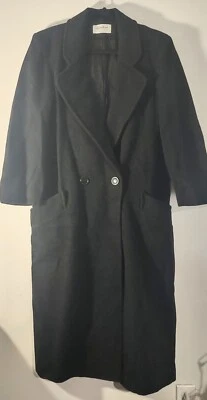 Signatures by Style VI Ltd Women's Double Breasted Wool Long Coat 38 Chest - Image 1 of 4