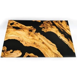 Mesa de comedor epoxi negra hecha a mano de resina para el hogar, mesa de centro, mesa de centro - Imagen 1 de 6