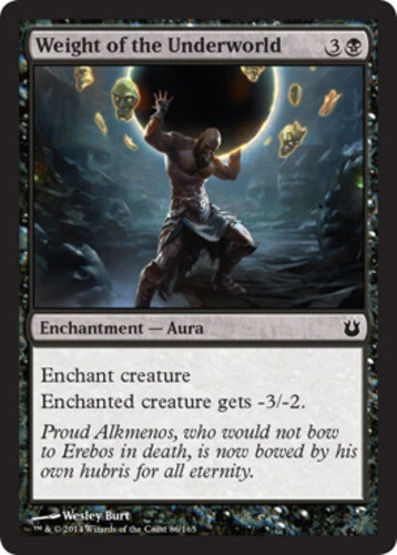 4x NM-Mint, English Foil Weight of the Underworld - Foil Born of the Gods magicm - Image 1 of 1