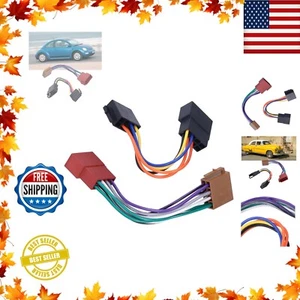 Universal Iso Car Radio Stereo Wiring Harness Adapter Car Audio Video Wire Cable - Picture 1 of 11