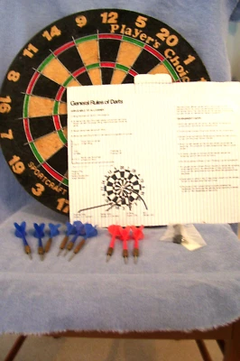 Tablero de dardos Sportcraft años 80 Players Choice cerdas oficiales con dardos Foto 1 de 4