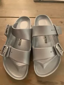 Birkenston New with box Arizona Eva Size 38 Silver - Picture 1 of 5
