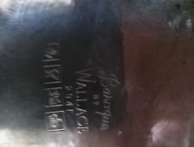 Plato barroco de Wallace 294F con 4 sellos Foto 1 de 3