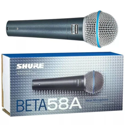 Shure Beta58A Supercardioid Dynamic Vocal Mic Microphone With Case Fast Shipping - Image 1 of 4