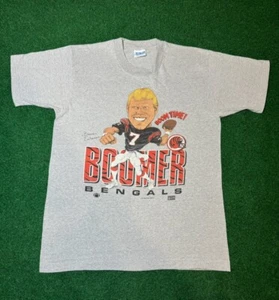 80s Cincinnati Bengals Boomer Esiason Vintage T-shirt Rare Salem Sportswear NFL - Picture 1 of 7