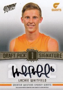 2013 Select AFL Prime Draft Pick Signature Card DPS1 Lachie Whitfield(GWS)#008 - Picture 1 of 1