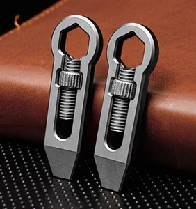 1 pieza EDC Titanio Bolsillo Palanca Barra Llave Ajustable Palanca Llavero Multi Herramientas - Imagen 1 de 9