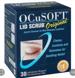 OCuSOFT Lid Scrub Original Pre-Moistened Pads for Irritated Eyelids - Picture 1 of 2