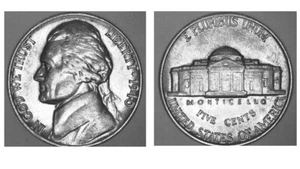 1940 Jefferson Nickel - Lightly Circulated - Picture 1 of 3