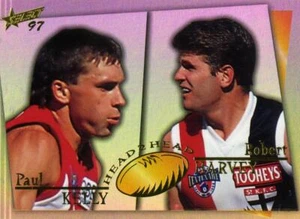1997 AFL ULTIMATE SERIES HEAD 2 HEAD; INDIVIDUAL CARD SALE. - Picture 1 of 6