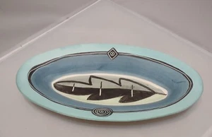 Kunstkeramik 14" Platte Handarbeit Tessa Morgan  - Bild 1 von 7