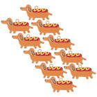 Set of 10 Adorable Dachshund Charms - Perfect for Bracelets & Necklaces