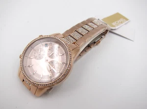 Michael Kors MK6485 Ritz Rosegold Bicolor Armband Chronograph Damenuhr - Bild 1 von 6