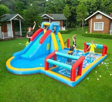 Kids Jumping Water Playground Soccer Fun Inflatable with Pool / BallPit Slide