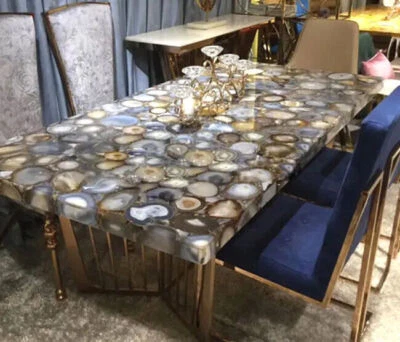 Agate Geode Coffee Table Top, Agate Table, Agate Center Table Top, Home Decor - Image 1 of 4