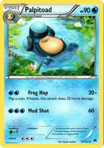 Pokemon - Palpitoad - 34/122 - Uncommon - XY - BREAKPoint - LP - Picture 1 of 1