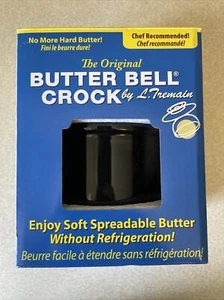 The Original Butter Bell Crock Midnight Black L. Tremain New In Box French Chef - Picture 1 of 11