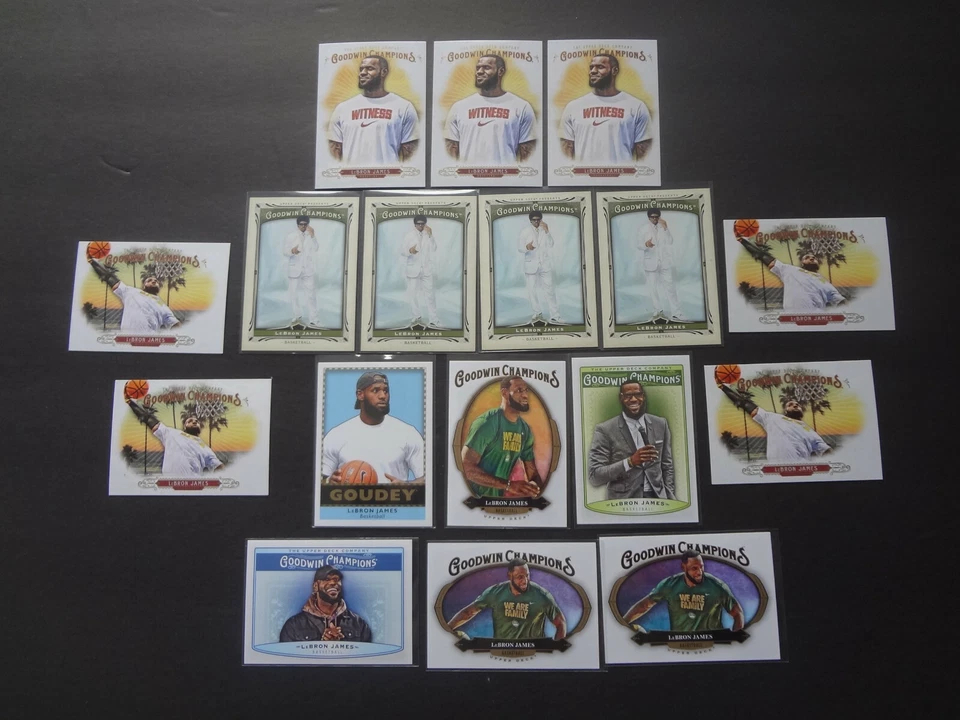 2013 2018 2019 2020 LeBron James Upper Deck Goodwin Champions Goudey Lote x17 UD Foto 1 de 1