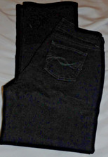 RIDERS by LEE Black 130M480 Boot Cut JEANS Mid-Rise Womens Size 8P I-28.5"