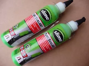 2x Slime 8oz Bicycle Cycle Bike Motorbike Motorcycle Tyre Tube Repair Sealant 2! - Picture 1 of 11