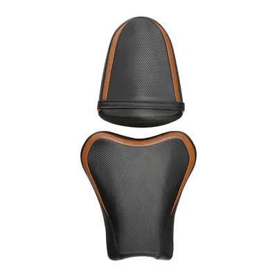 Asiento de conductor y pasajero negro marrón apto para Suzuki GSXR1000 GSX-R 1000 2005-2006 Foto 1 de 4