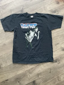 Vintage 80’s Iggy Pop Raw Power Band Tee Shirt Black L LARGE ANVIL Made In USA - Picture 1 of 7