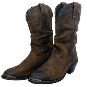 Durango 11" lässige Damenstiefel 8M abgenutzt hellbraun R-Zehe Western Cowboy RD542 EUC - Bild 1 von 11