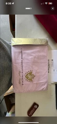 New Cannon Royal Family Double Flat  Sheet Vintage Cotton  Percale 81x108 - Image 1 of 2